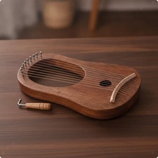 Nanyangqin with Tuning Wrench Acoustic Instrument Compact for Display, Hobbyists