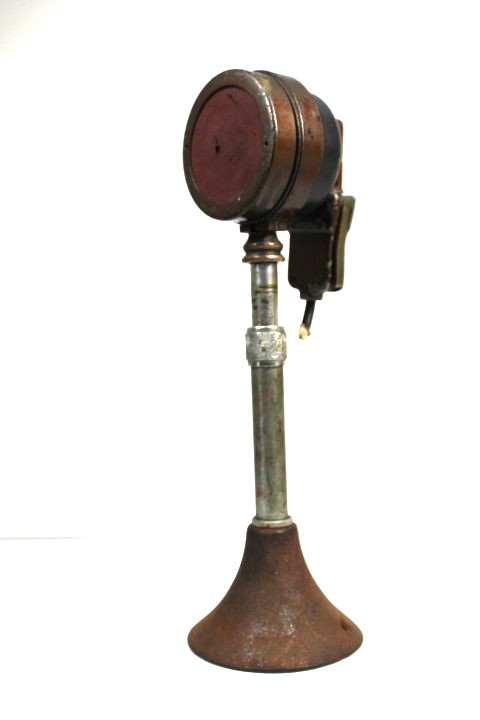 VINTAGE 1920s OLD ANTIQUE RADIO ORIGINAL WESTERN ELECTRIC MICROPHONE WITH STAND