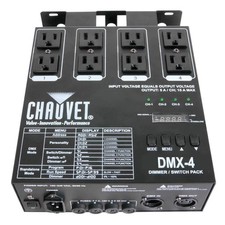 CHAUVET DJ DMX-4 Dimmer/Relay Pack  LED Light Controllers