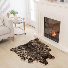 Cheetah Print Rug - Stylish Leopard Rug Faux Animal Print Thick Tpr Non-slip... Cheetah Print Rug - Stylish Leopard Rug Faux Animal Print Thick Tpr Non-slip...