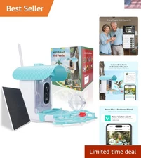 oddkont Bird Feeder with Camera - Smart Bird Cam with AI Identify BirdSpecies,