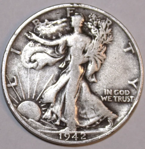 1942-S Walking Liberty Half Dollar - Fine - #0627EC