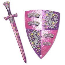 Liontouch - Crystal Princess Foam Sword Shield Set for Girls - Age 3-8