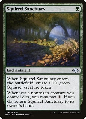 MTG Magic MH2 Modern Horizons II - 1x EN NM 174 U Squirrel Sanctuary