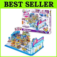 Mini Brands Mini Mart Playset Series 3 with 5 Mystery Minis