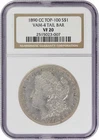 1890-CC VAM 4 Morgan Silver Dollar Tail Bar VF20 NGC