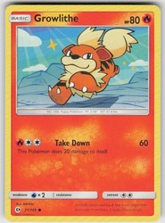 Growlithe 21/149 Sun & Moon Base Set Common