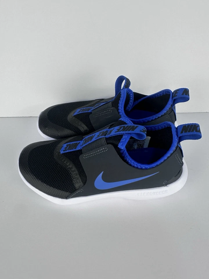 Nike Flex Runner Negro/Juego Real/Gris Humo/Blanco Niños’ 1.5Y – Tenis – Nuevas Foto 4 de 4
