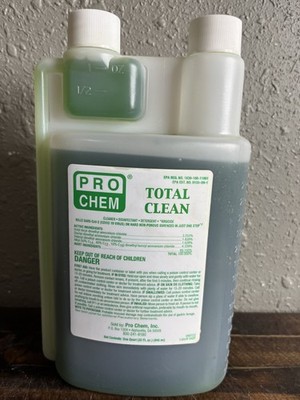 Pro Chem Total Clean Disinfectant 32oz Virucidal Concentrated Cleaner