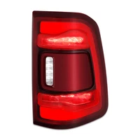 Fit 19-24 Ram 1500 w/o Blind Spot Chrome Red LED Right Side Tail Light Assembly