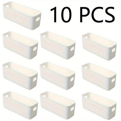 10pcs Multifunction Storage Box Large Capacity Desktop Underwear Organizer