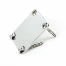 Electric Guitar Sliver Neck Plate With 4 Screws Fit For Fender Strat US Ship