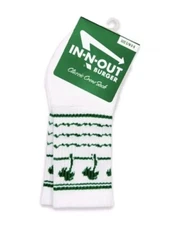 In N Out Burger Men L/XL (9-12) Classic Crew Shake Cup Socks  Cotton Blend INO