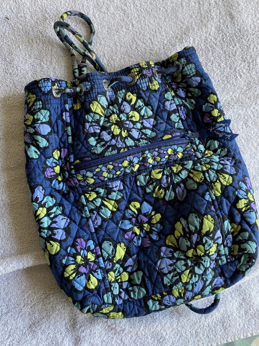 Vera Bradley Campus Backpack in Indigo Pop *USED EXCELLENT  display picture 3