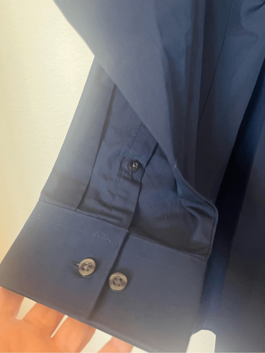 Unlisted By Kenneth Cole Big and Tall Blue Button Down Shirt 20 35/36 NEW - 第 6/6 張圖片