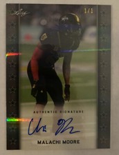 2020 Leaf All American Bowl MALACHI MOORE True 1/1 Auto Alabama Crimson Tide