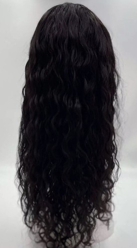 Sleek 100% Virgin Human Hair Long Wavy With Fringe Wig - Eileen - Picture 2 of 4