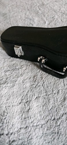 Estuche de guitarra American Girl negro con mango y fieltro azul en el interior *solo estuche* - Imagen 7 de 10