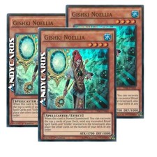 3x GISHKI NOELLIA • (Noellia Gishki) • Super R • THSF EN043 • YUGIOH! ANDYCARDS