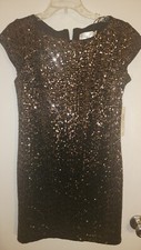 bronze sequin dress