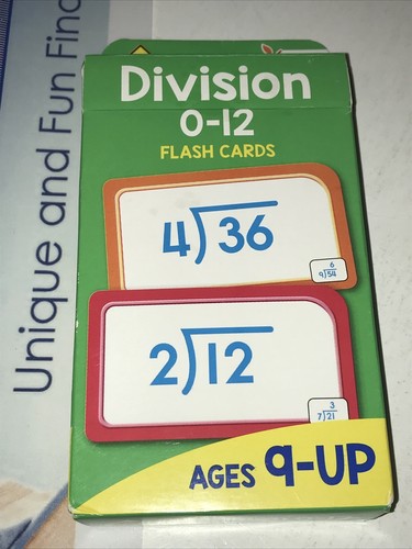 Division Flash Cards Flashcards 0-12 - Homeschool - School Zone - 52 cards - Picture 3 of 3