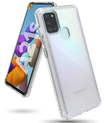 For Samsung Galaxy A21s Case (6.5'') | Ringke [Fusion] Clear Shockproof Cover
