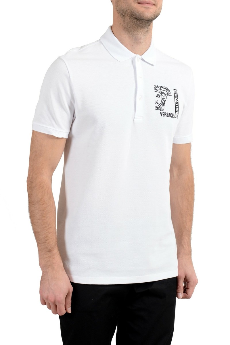 VERSACE ホワイト ポロシャツ XL Versace ポロシャツ | ホワイト | FARFETCH JP