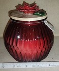 NEW Loft No/7  Candle Poinsetta Lid  scent Christmas Berry & Currant — photo 3