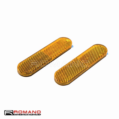 Pair Stick On Reflective Safety Warning Strip Car Door Bumper Reflector Stickers - Picture 10 of 10