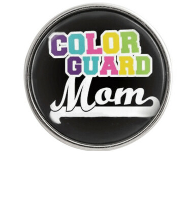 Snap Jewelry Music Color Guard Band Mom Glass 18-20mm Fits Ginger Charms