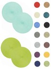 Tischset 2er Set rund 35 cm Ø Platzset abwaschbar Platzdeckchen geflochtene Opti