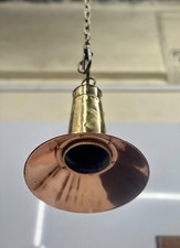 Collectible Rare Antique Old Brass Copper Pendant Vintage Lamp Ceiling Décor
