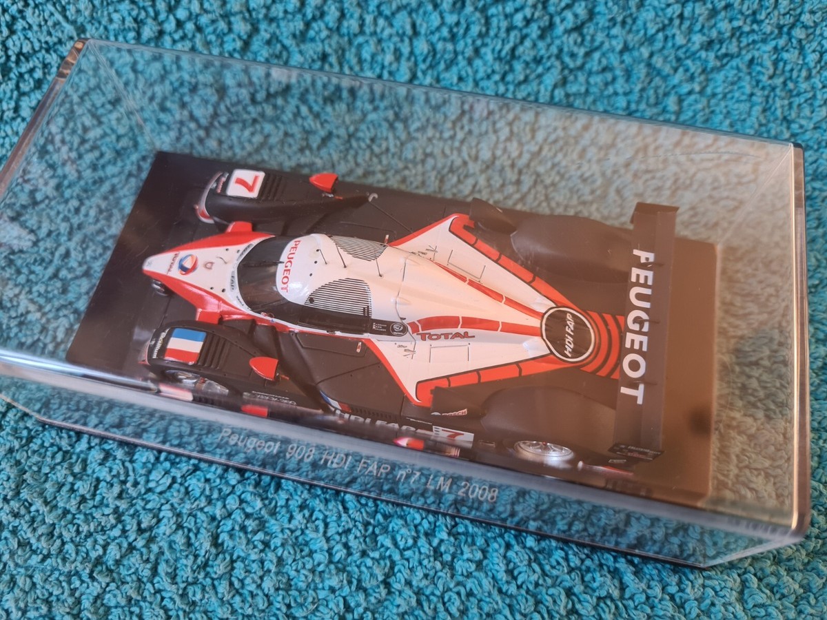 Miniature Spark 1/43 – Peugeot 908 HDI FAP Team Peugeot Total #7 – 2nd Le Mans 2008 – S1279