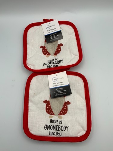 Main Stays Pot Holder (There is Gnomebody Like You) Lot Of 2 - Picture 2 of 6