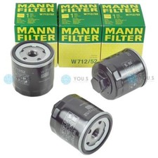 3x MANN FILTER W712/52 ÖLFILTER ANSCHRAUBFILTER für VW POLO (6V_) 1.4 / 1.6