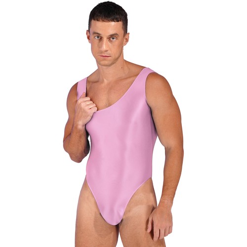 Body de leotardo Mankini de una pieza sin mangas para hombre ropa interior individual de lucha libre - Imagen 47 de 111