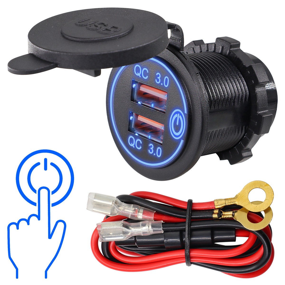 Charging Port Car Not Charging Phone 12V Car Charger Socket QC