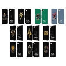 OFFICIAL BLACK ADAM GRAPHICS LEATHER BOOK CASE FOR APPLE iPOD TOUCH MP3