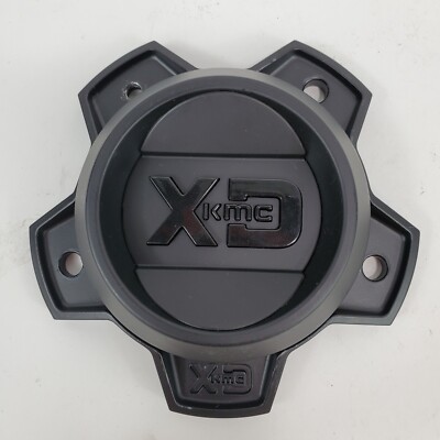 XD KMC Off Road Wheel Center Hub Cap T150H120-5-H30-S2 Satin Black 2 Piece 