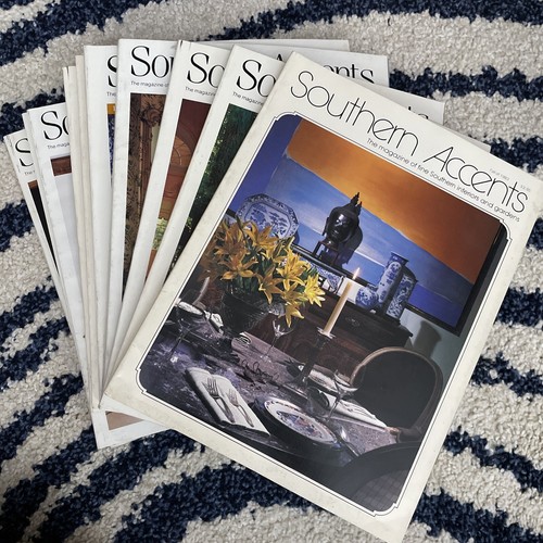 10 Ausgaben Southern Acents Magazine Potpourri der Daten 1982-1994 siehe Foto