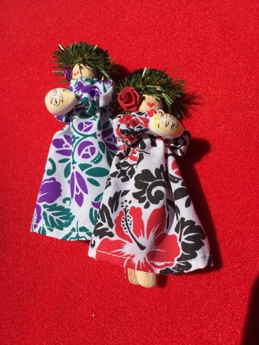 Antique HANDMADE Chinese Dolls Ornaments Made From Wooden Clothespin UNIQUE OOAK - 第 1/5 張圖片