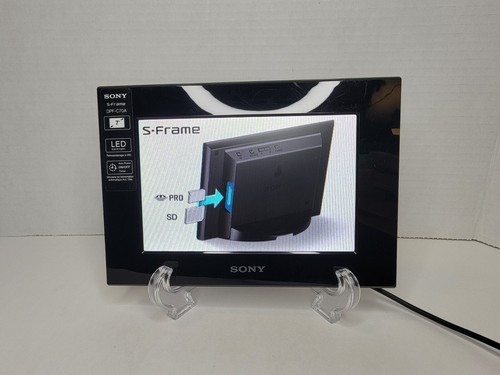 Sony Digital Photo Frame S-Frame DPF-C70A Black LED Light 18cm / 7" w Box Tested - Picture 8 of 13
