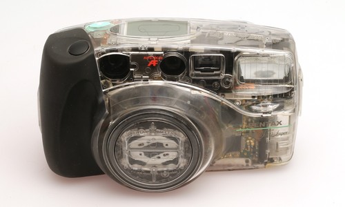 Pentax Zoom 105 Super Transparent "Skeleton" Kleinbild Zoom-Sucherkamera - Bild 2 von 6