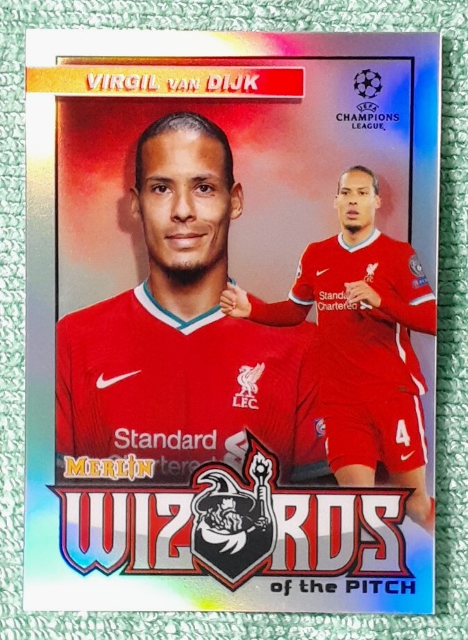 2020-21 Topps Chrome Merlin Collection UCL Wizards Of The Pitch Virgil Van Dijk