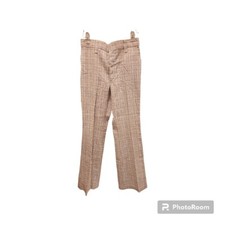 Vintage Wrangler Flare Pants Size 32x34 Brown and White Deadstock NWT