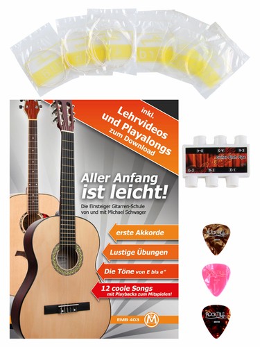 Enorme starter set 4/4 chitarra classica concerto, per bambini dai 14 anni - Foto 4 di 8