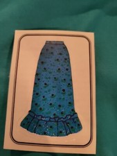 Vintage 1983 PANINI BARBIE 101 ALBUM STICKER Sheet Mattel blue skirt