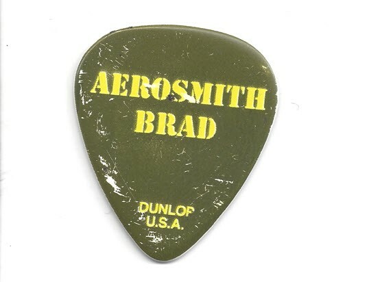 AEROSMITH BRAD WHITFORD GUITAR PICK STAGE-USED CONCERT TOUR RARE