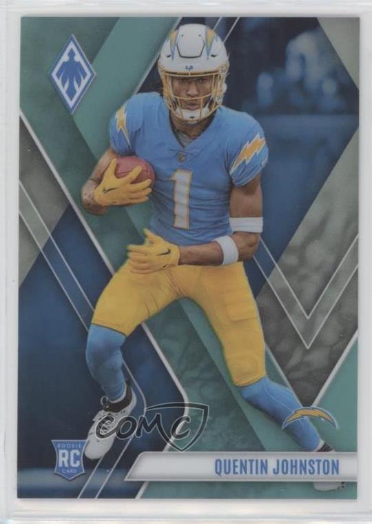 2023 Panini Phoenix Rookies Teal 45/150 Quentin Johnston #107 Rookie RC