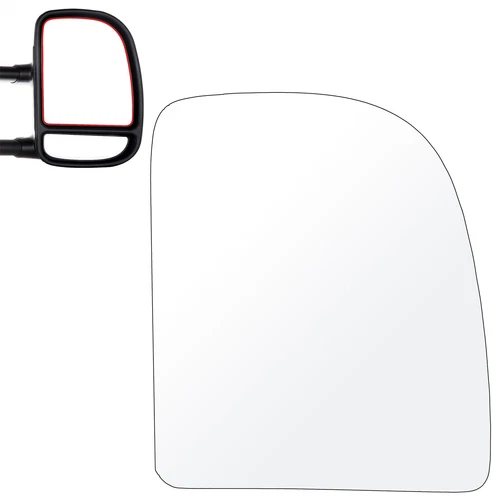Upper Mirror Glass for Ford E-150 E-250 E-350 E-450 Passenger Right Side